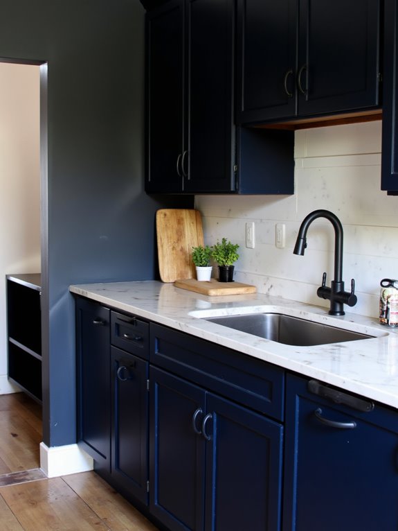 cozy depth with dark paint