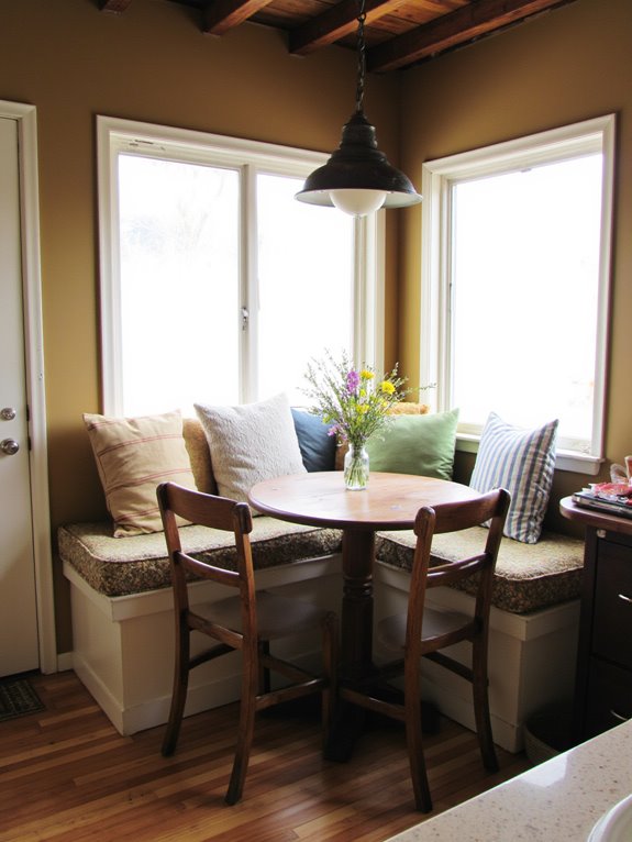 cozy dining corner transformation