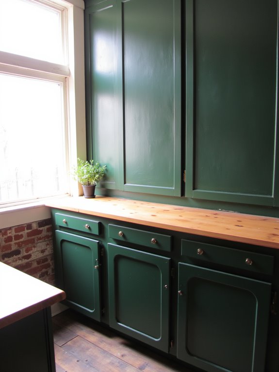 cozy forest green ambiance