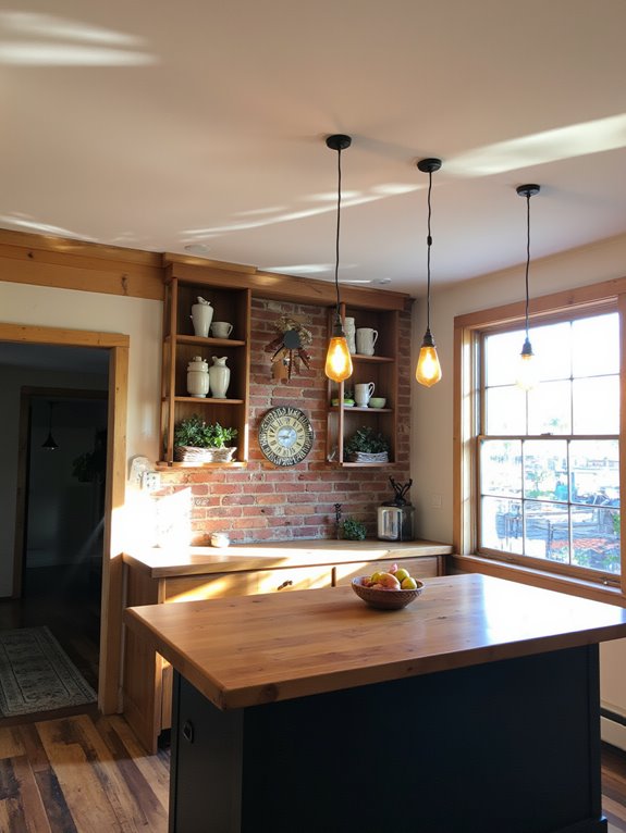 cozy kitchen statement lighting