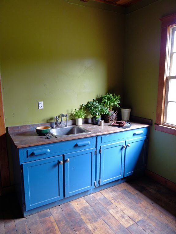 cozy nature inspired kitchen palette