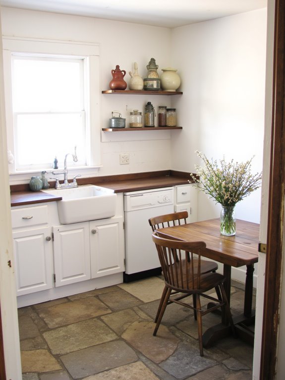 cozy rustic white kitchens