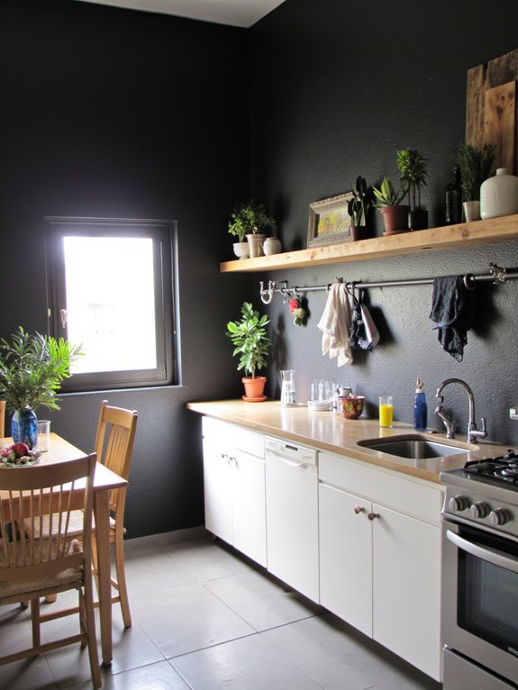 crisp black creates sophistication