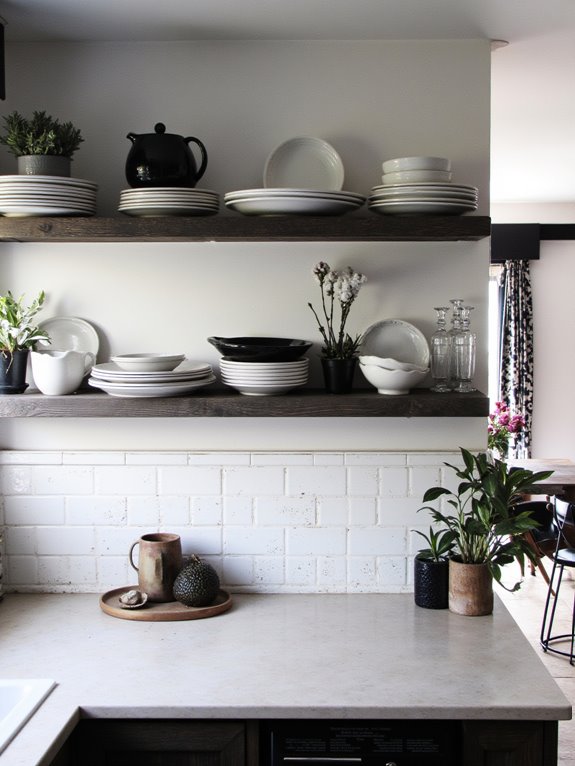 curate and display dishware