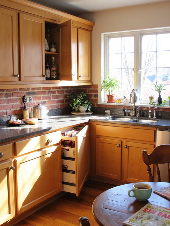 custom cabinetry maximizes storage