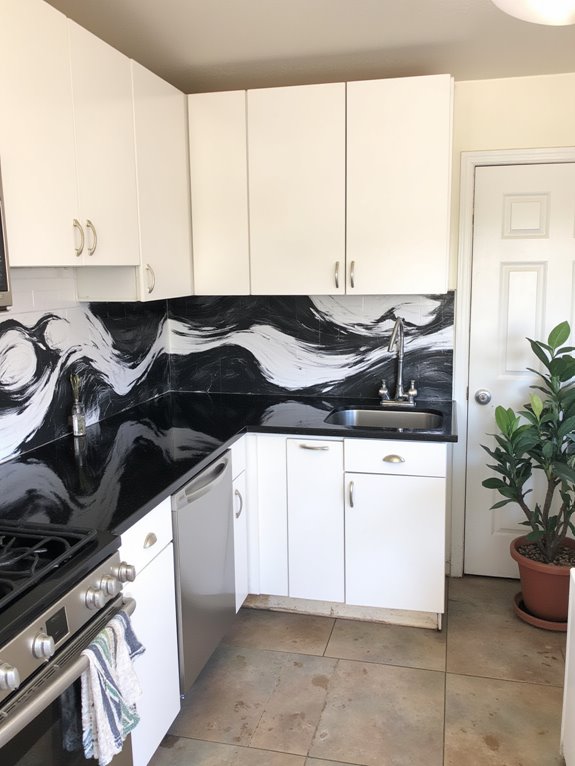 custom murals enhance kitchens