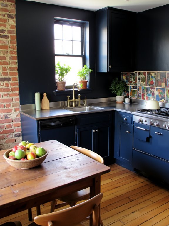 dark colors add sophistication