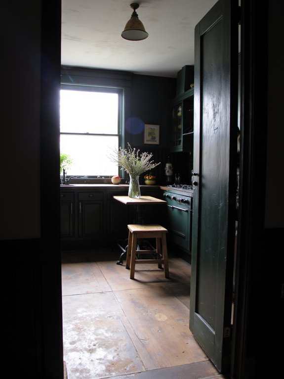 dark colors evoke intimacy