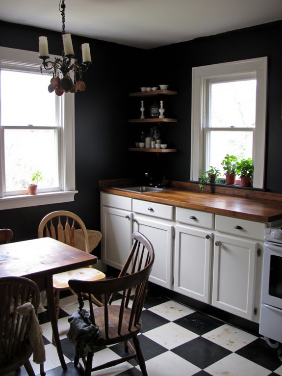 dramatic depth in kitchens