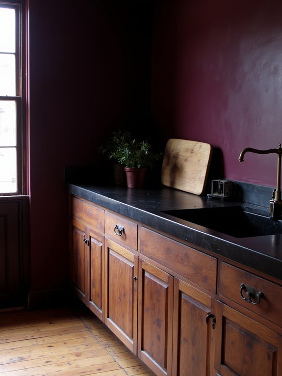 dramatic regal kitchen elegance