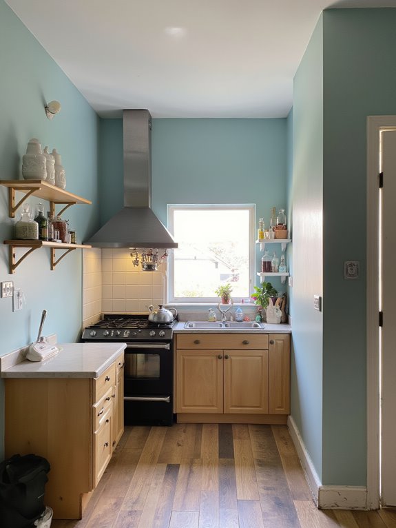 dusty blue for tranquility