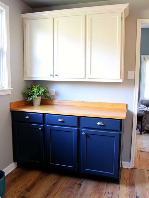 dynamic two tone cabinet pairings