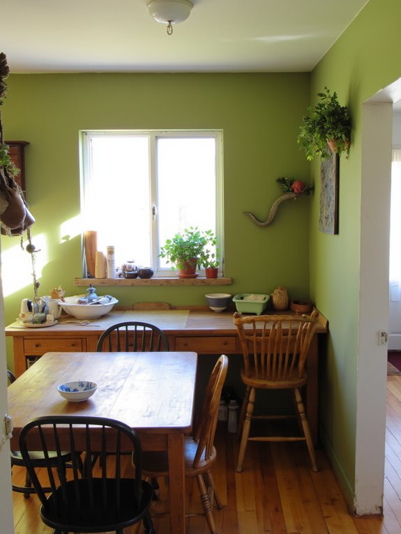 earthy greens inspire tranquility