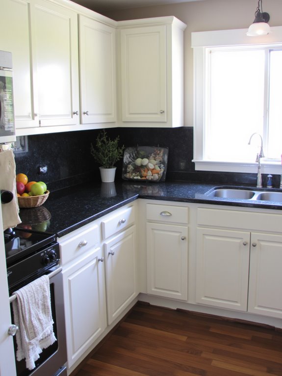 eco friendly black glass countertops
