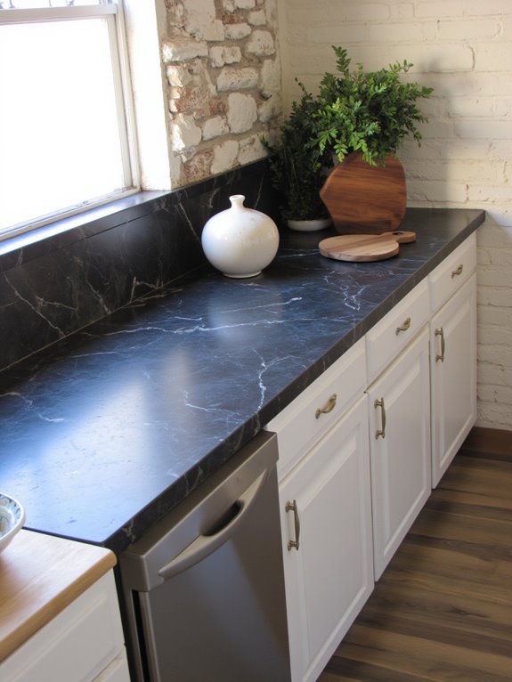 elegant black travertine beauty