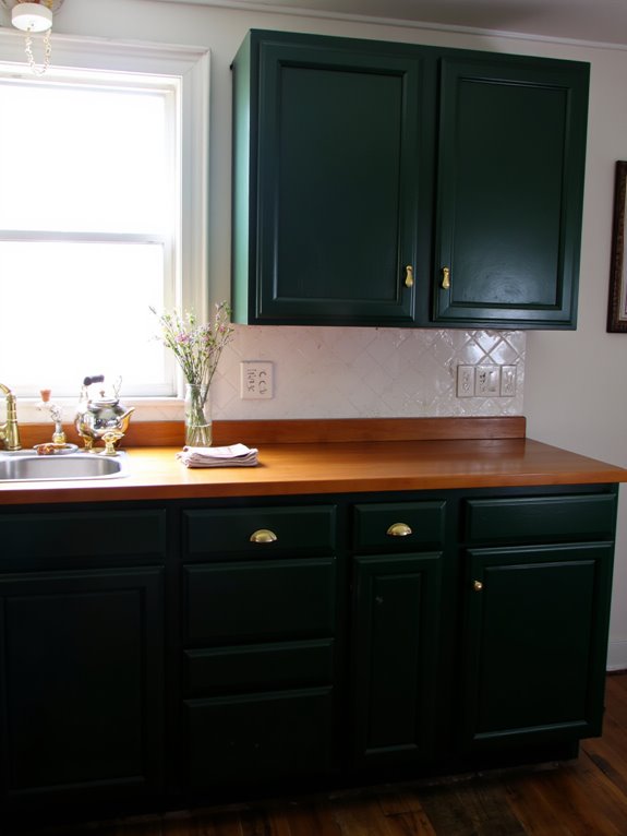 elegant dark green gold