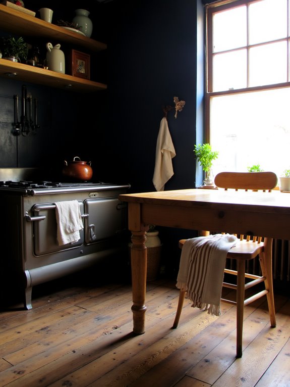 elegant deep navy accents