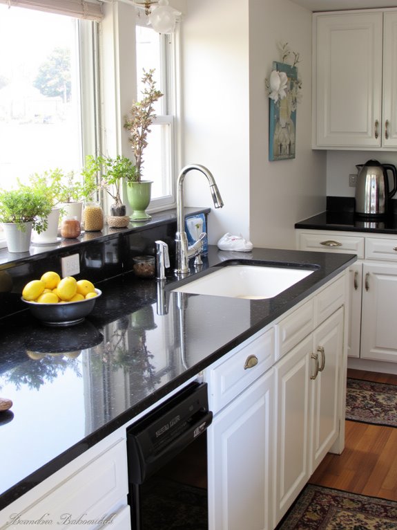 elegant durable black glass