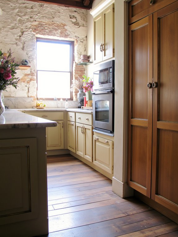 elegant gold kitchen accents