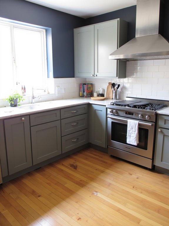 elegant gray kitchen design