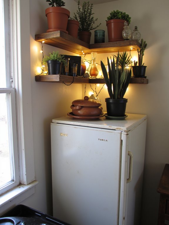 elegant shelf lighting ideas