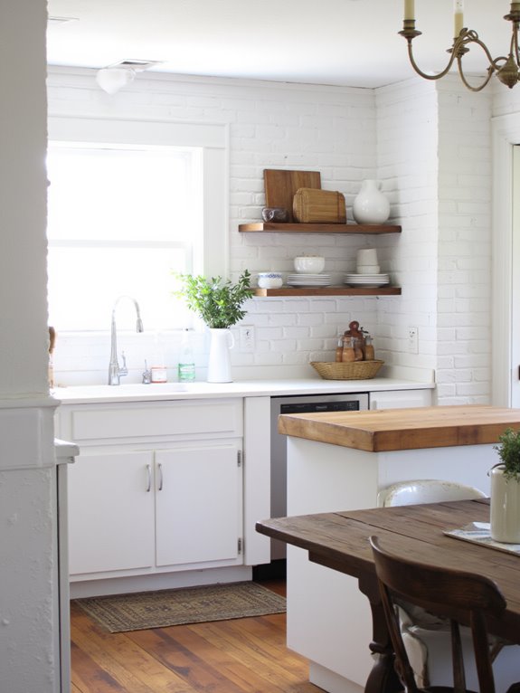 elevate white kitchen accents