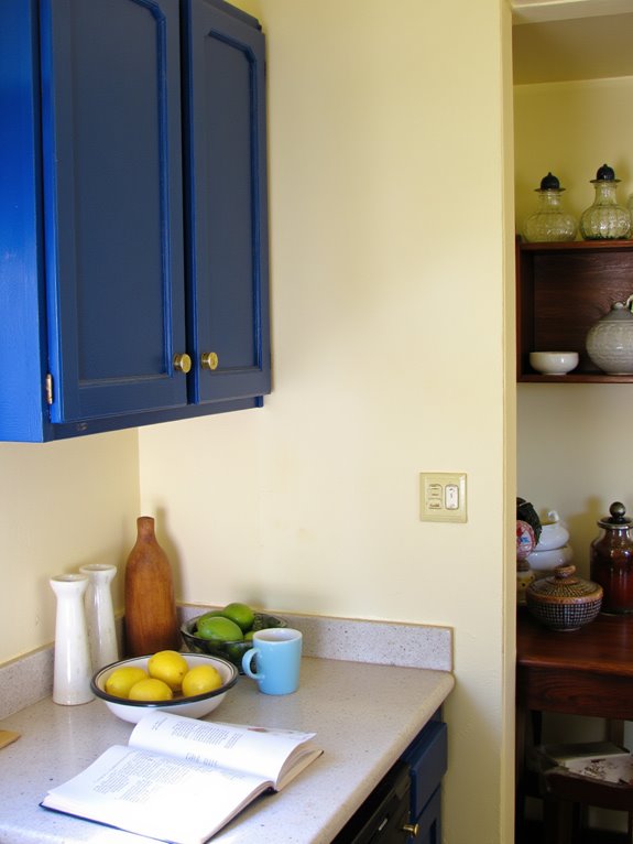 enchanting blue cabinet appeal