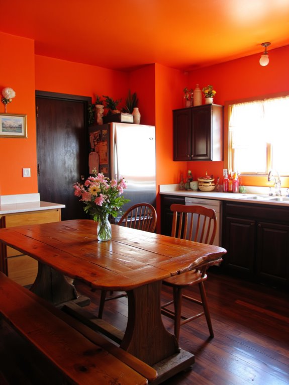energetic kitchen color scheme