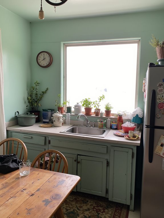 expansive calming seafoam green