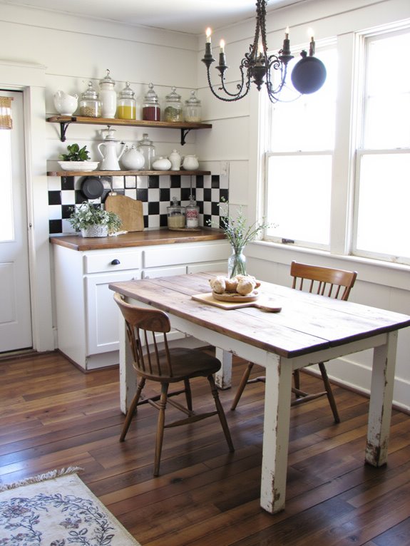 farmhouse charm in monochrome