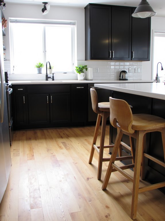 flooring enhances kitchen design