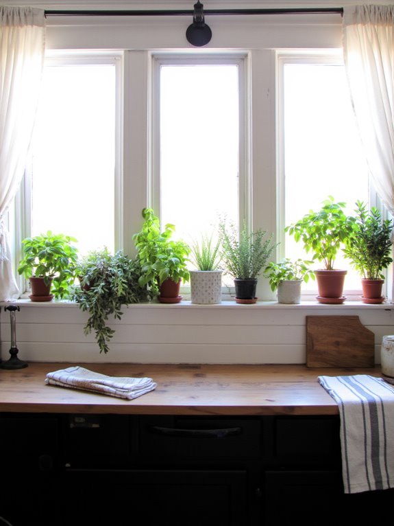 fresh herbs brighten kitchens