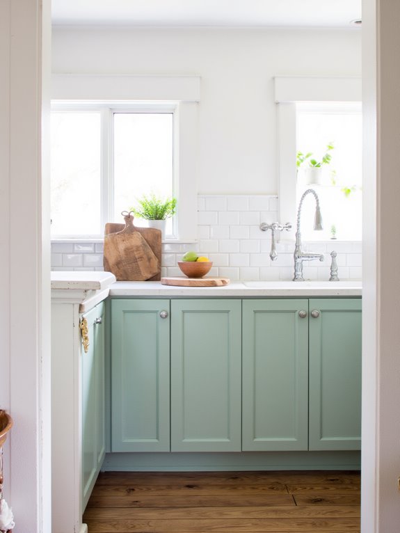 fresh seafoam and white