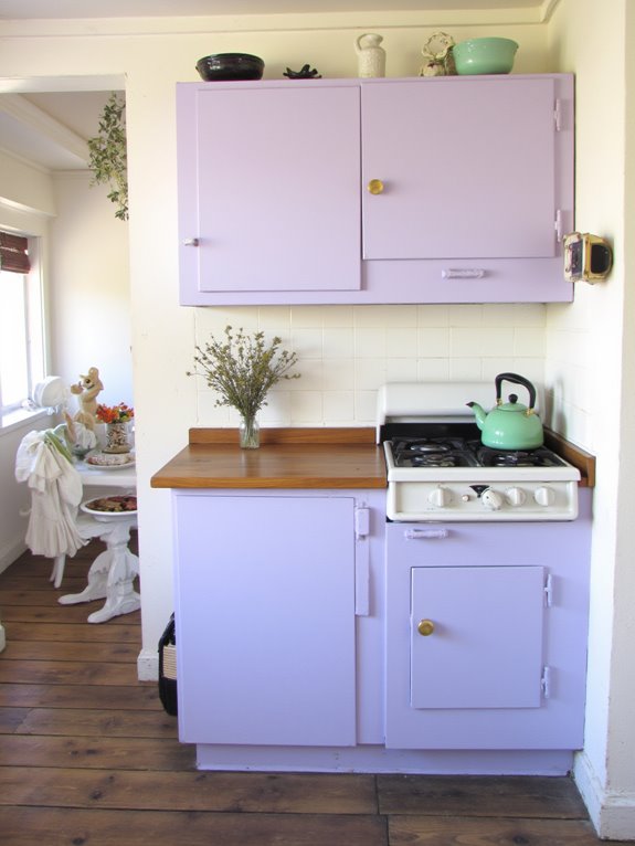 gentle lavender kitchen elegance