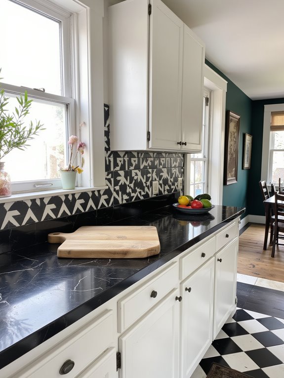 geometric patterns enhance kitchens
