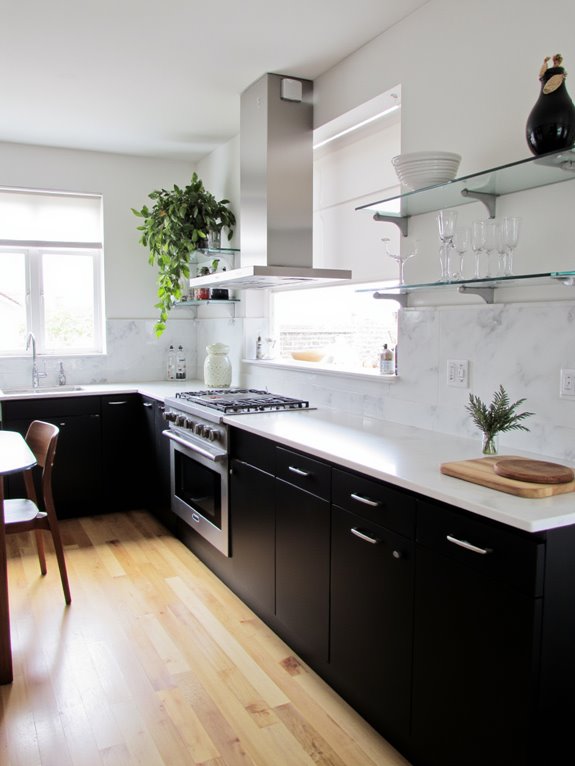 glass elements for openness