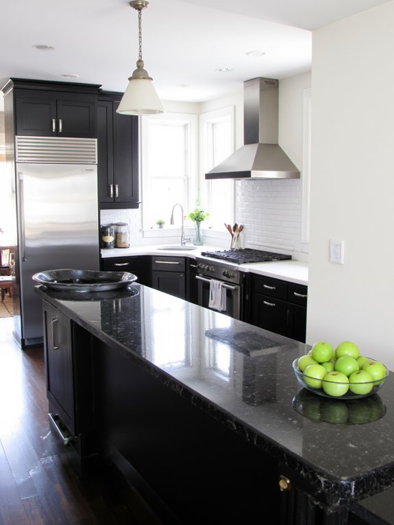 glossy surfaces enhance elegance