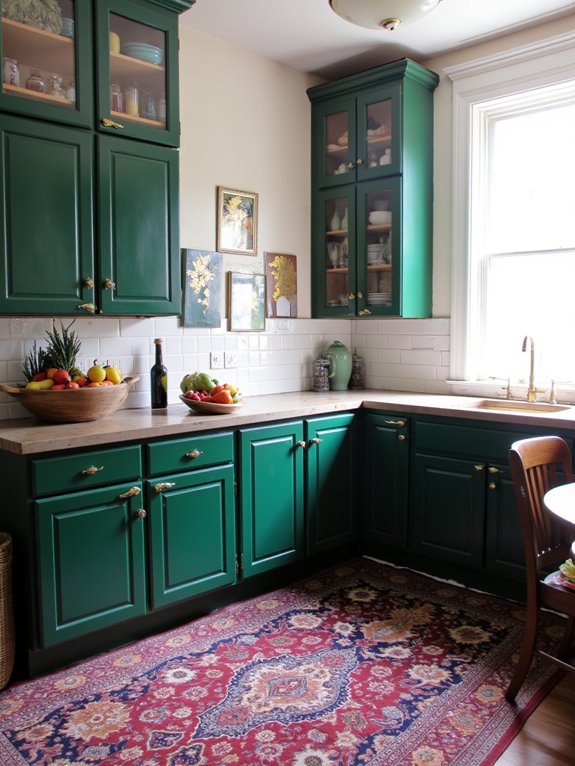 gold accents rich colors