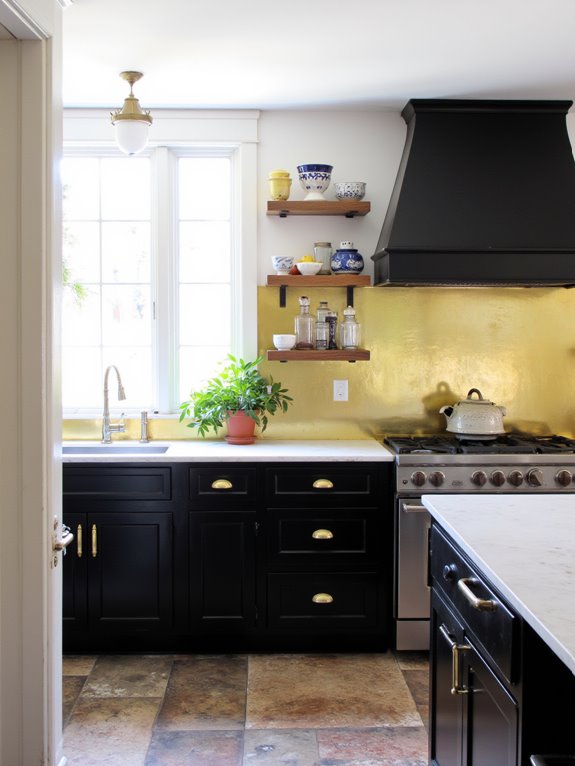 gold accents with balance