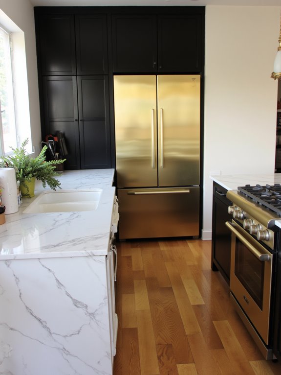 gold appliances elevate kitchens