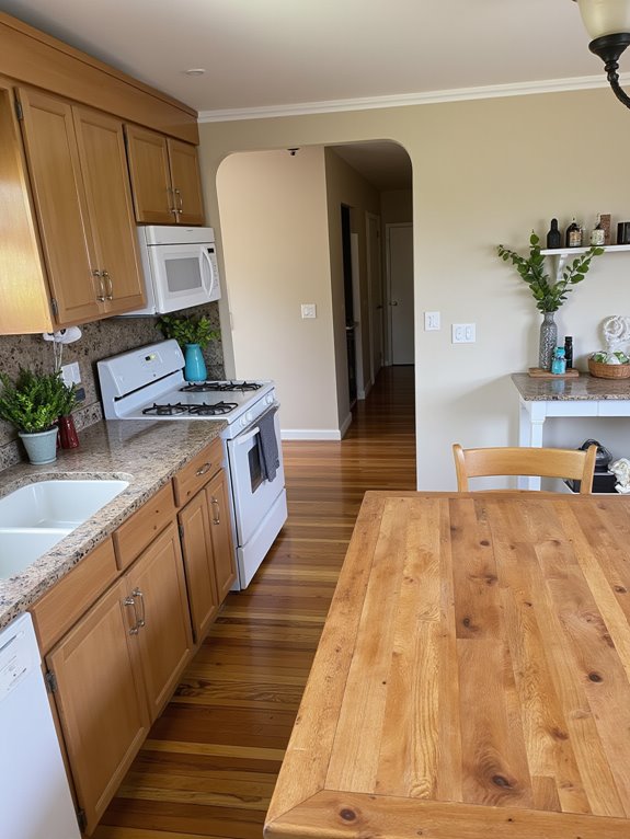 harmonious earthy tones kitchen