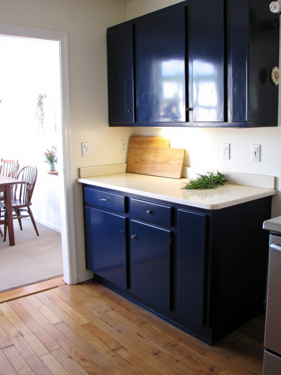 high gloss kitchen cabinet finish