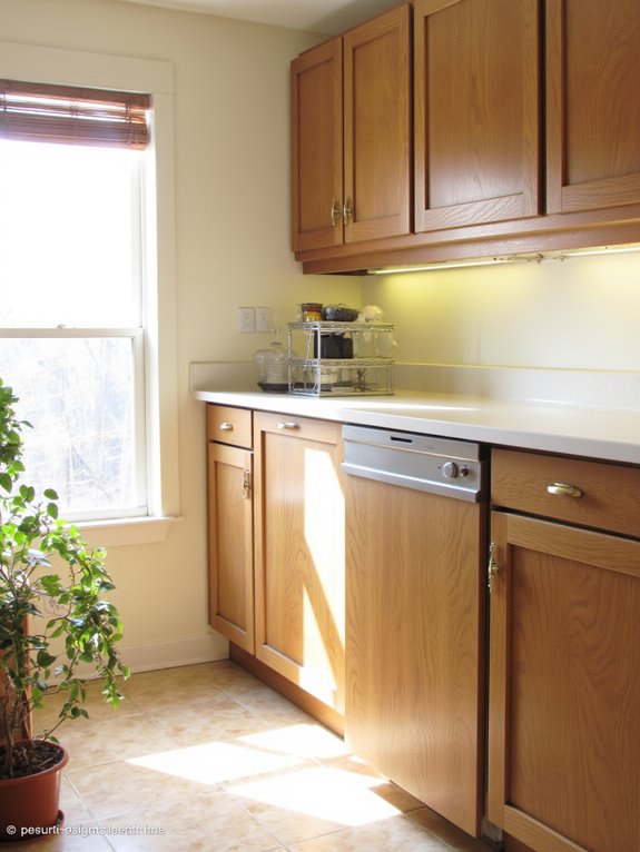 highlight oak cabinets beautifully