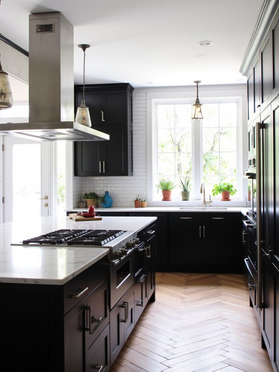 innovative black and white kitchens