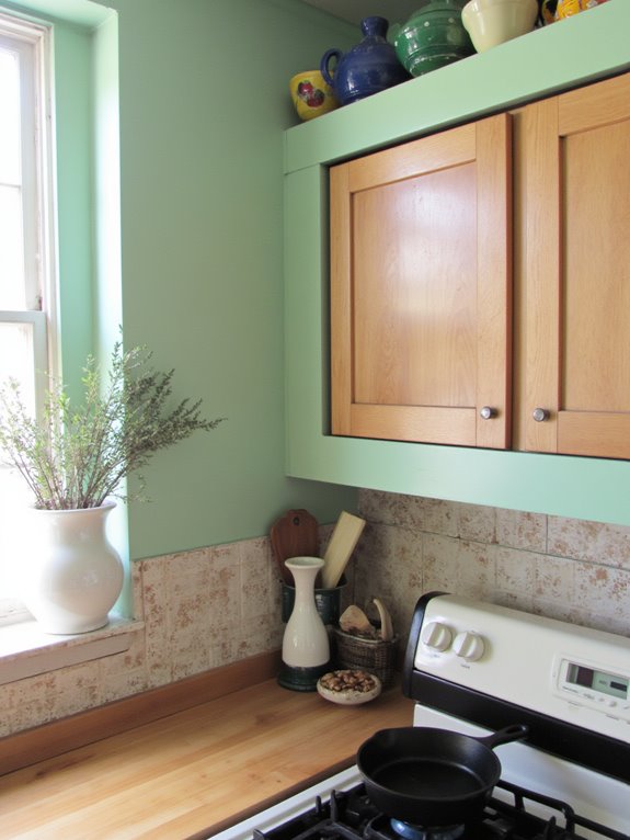 invigorating minty kitchen charm