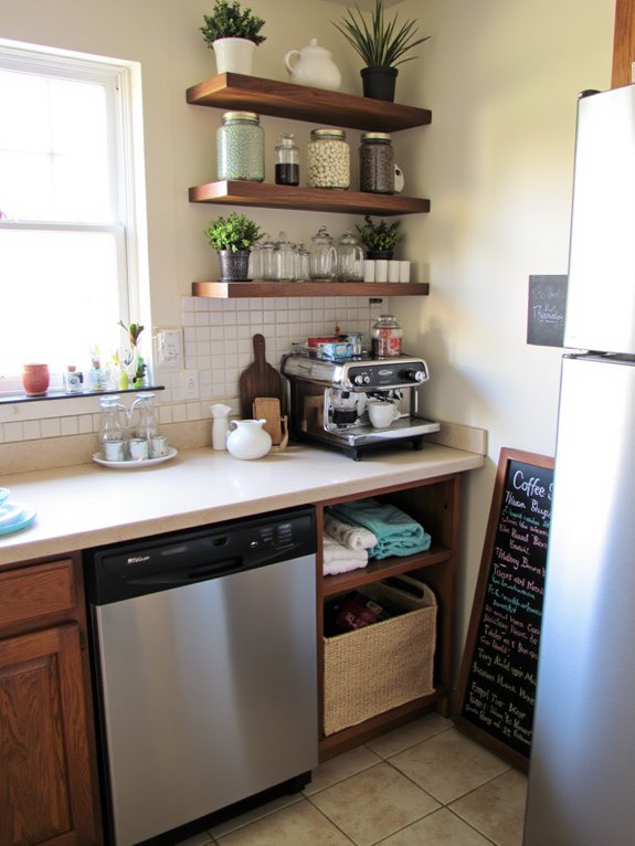 inviting coffee station setup