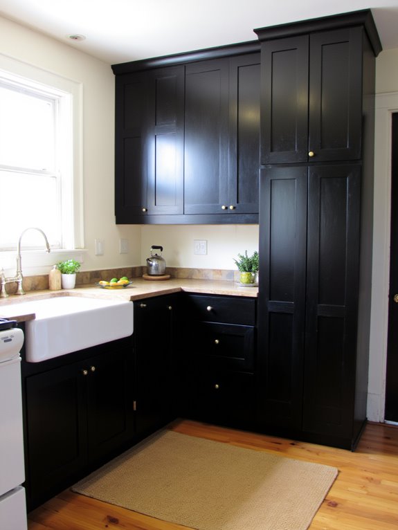 l shaped layout with islands