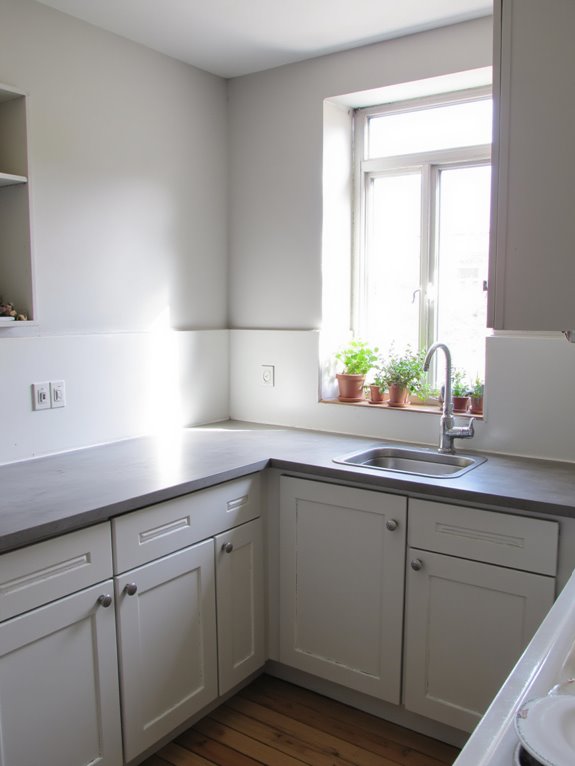 light gray enhances spatial brightness