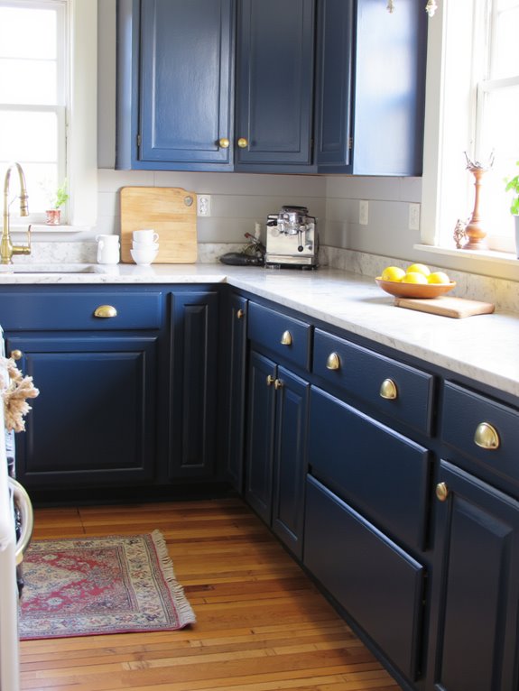 luxe blue and gold combination