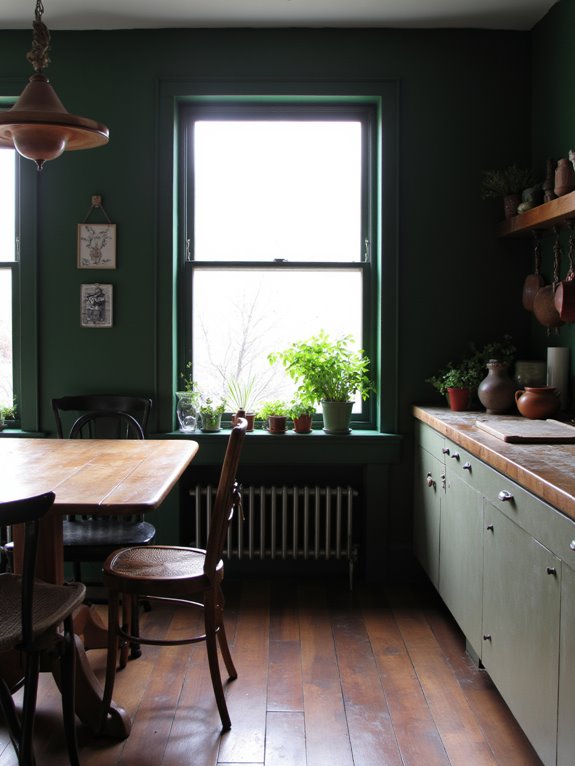 luxurious deep forest green